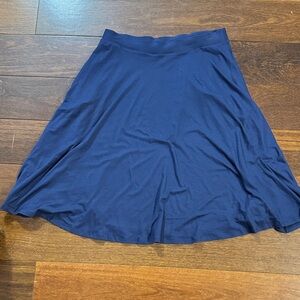 ModCloth Navy A-Line Midi Skirt